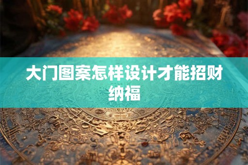 大门图案怎样设计才能招财纳福