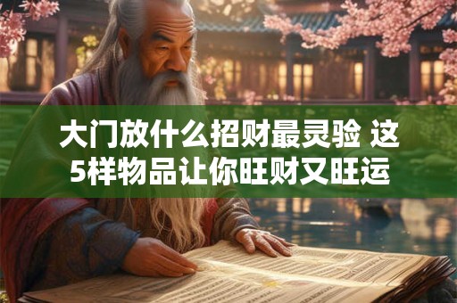 大门方位决定财运 破财之说是否有依据