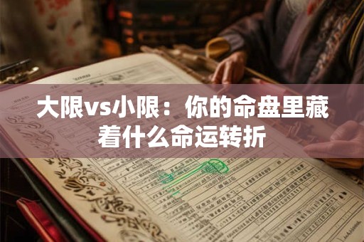 大限vs小限：你的命盘里藏着什么命运转折