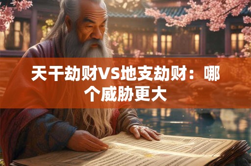 天干劫财VS地支劫财：哪个威胁更大