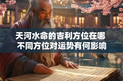 天河水命的吉利方位在哪 不同方位对运势有何影响