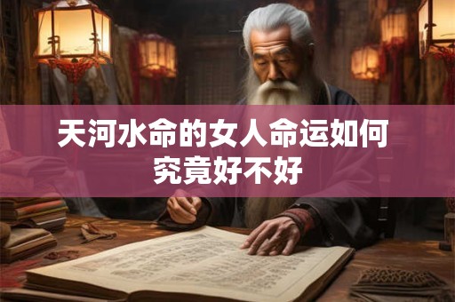 天河水命的女人命运如何 究竟好不好