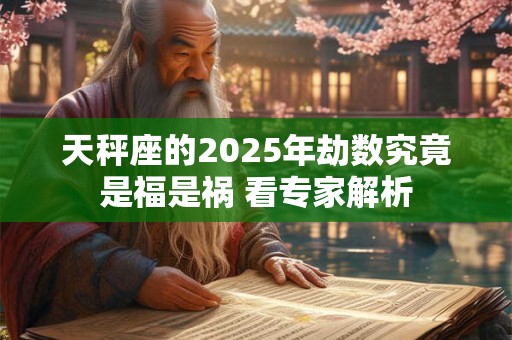 天秤座的2025年劫数究竟是福是祸 看专家解析