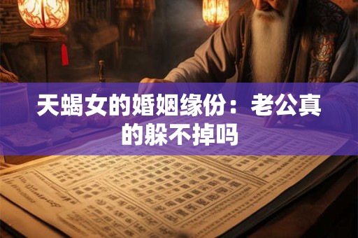 天蝎女的婚姻缘份：老公真的躲不掉吗