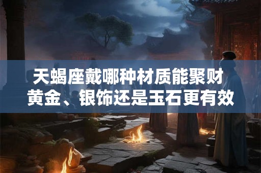 天蝎座戴哪种材质能聚财 黄金、银饰还是玉石更有效