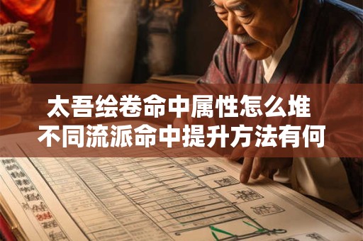 太吾绘卷命中属性怎么堆 不同流派命中提升方法有何区别