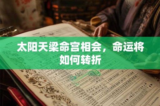 太阳天梁命宫相会，命运将如何转折