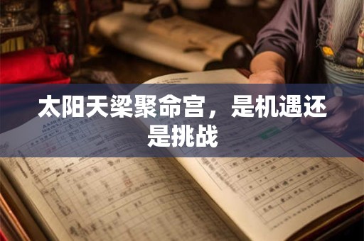太阳天梁聚命宫，是机遇还是挑战