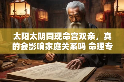 太阳太阴同现命宫双亲，真的会影响家庭关系吗 命理专家深度解析