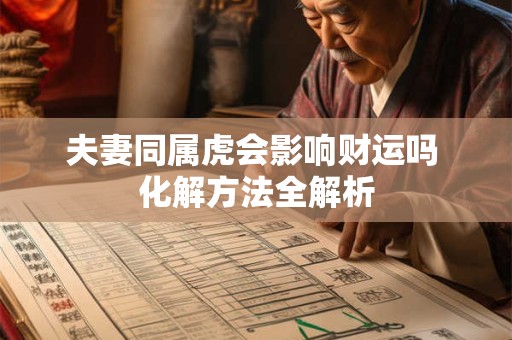 夫妻同属虎会影响财运吗 化解方法全解析