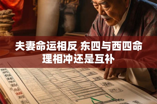 夫妻命运相反 东四与西四命理相冲还是互补