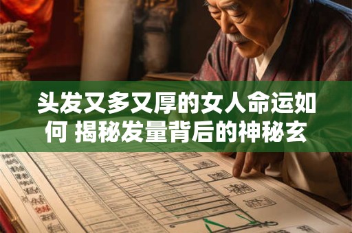 头发又多又厚的女人命运如何 揭秘发量背后的神秘玄机