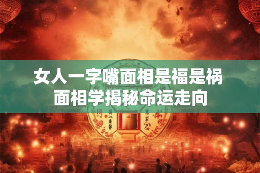 女人一字嘴面相是福是祸 面相学揭秘命运走向