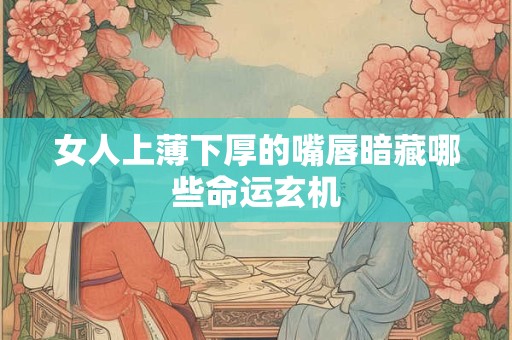 女人上薄下厚的嘴唇暗藏哪些命运玄机