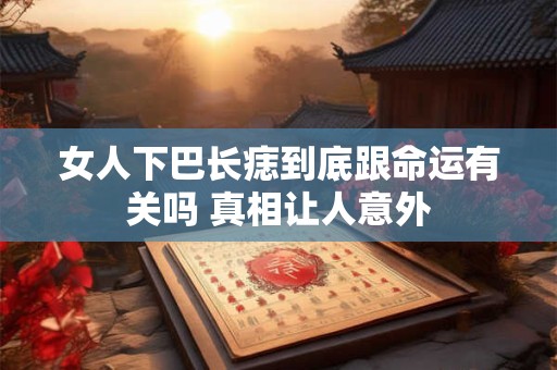 女人下巴长痣到底跟命运有关吗 真相让人意外