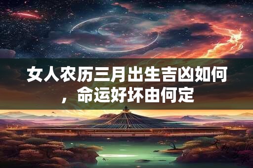 女人农历三月出生吉凶如何，命运好坏由何定