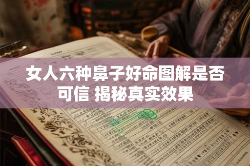 女人六种鼻子好命图解是否可信 揭秘真实效果