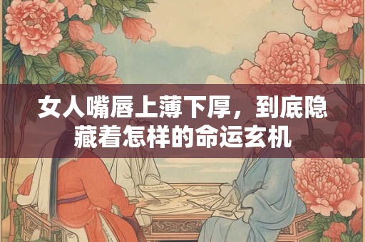 女人嘴唇上薄下厚，到底隐藏着怎样的命运玄机