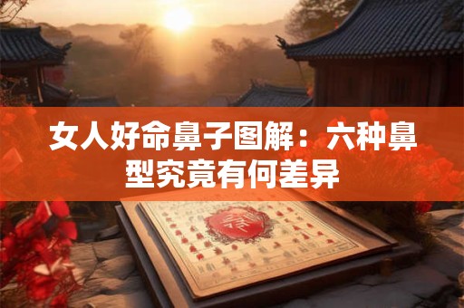 女人好命的六种鼻相，你中了几个 快来看看