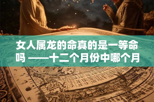 女人属龙的命真的是一等命吗 ——十二个月份中哪个月最好