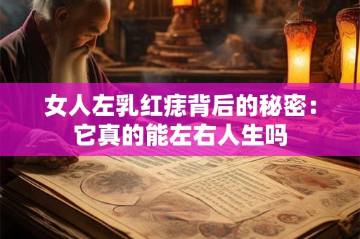 女人左乳红痣背后的秘密：它真的能左右人生吗