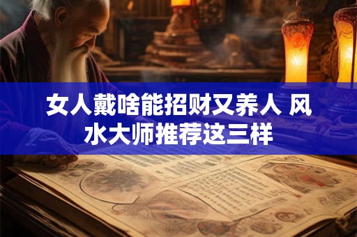 女人戴啥能招财又养人 风水大师推荐这三样