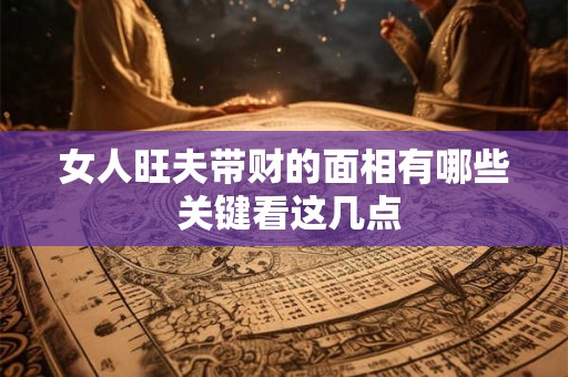 女人旺夫带财的面相有哪些 关键看这几点