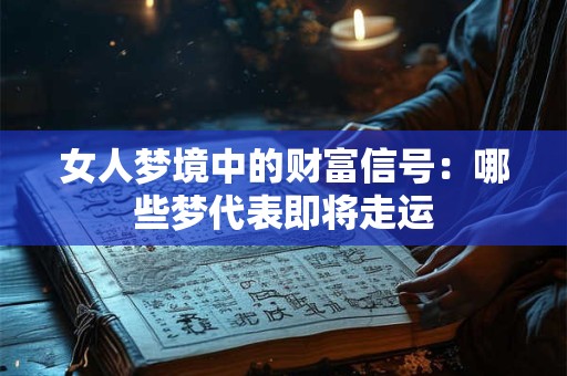 女人梦境中的财富信号：哪些梦代表即将走运