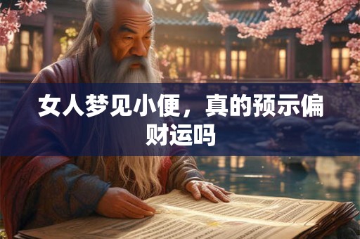详细阅读:女人梦见小便,真的预示偏财运吗 女人梦见小便,真的预示偏财运吗