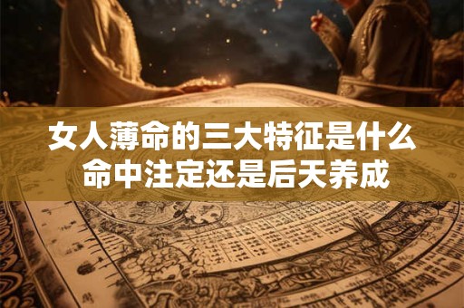 女人薄命的三大特征是什么 命中注定还是后天养成