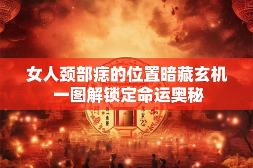 女人颈部痣的位置暗藏玄机 一图解锁定命运奥秘