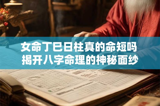 女命丁巳日柱真的命短吗 揭开八字命理的神秘面纱