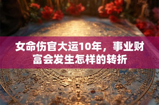 女命伤官大运10年，事业财富会发生怎样的转折