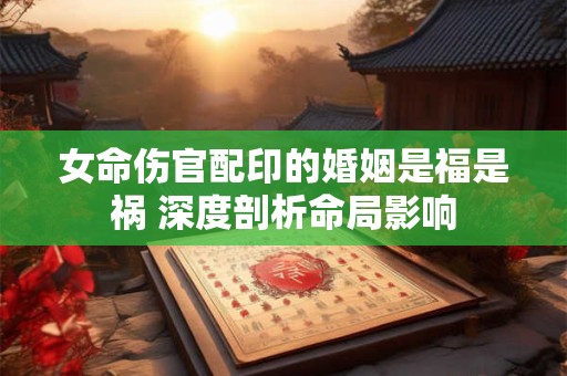 女命伤官配印的婚姻是福是祸 深度剖析命局影响