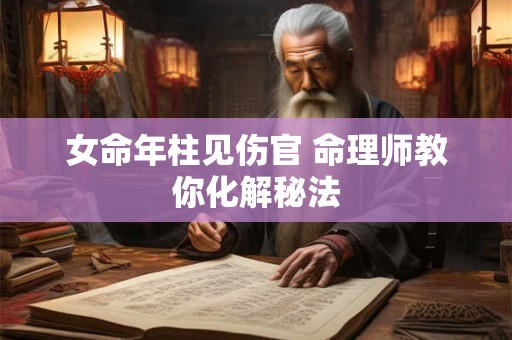女命年柱见伤官 命理师教你化解秘法