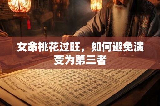 女命桃花过旺，如何避免演变为第三者