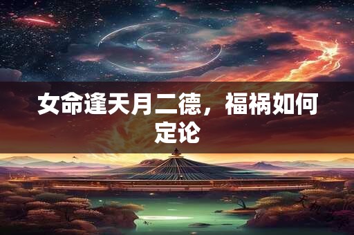 女命逢天月二德，福祸如何定论