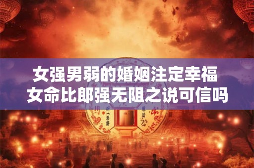 女强男弱的婚姻注定幸福 女命比郎强无阻之说可信吗