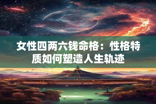 女性四两六钱命格：性格特质如何塑造人生轨迹