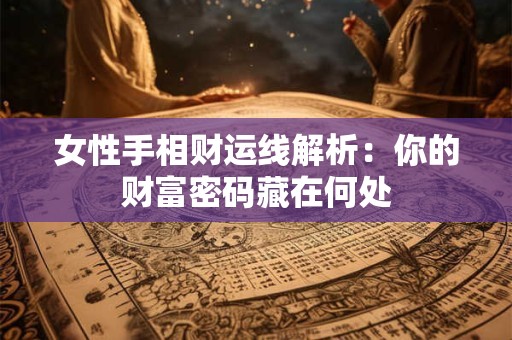 女性手相财运线解析：你的财富密码藏在何处