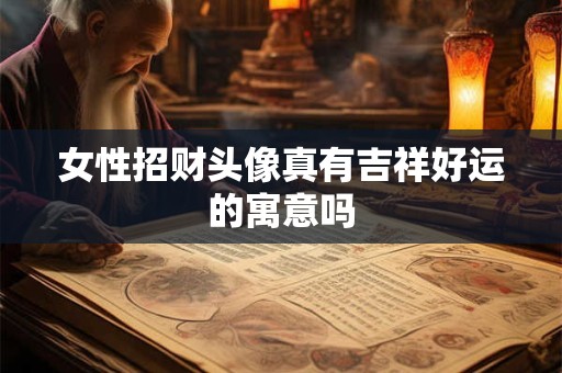 女性招财头像真有吉祥好运的寓意吗