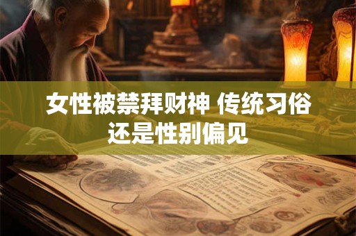 女性被禁拜财神 传统习俗还是性别偏见