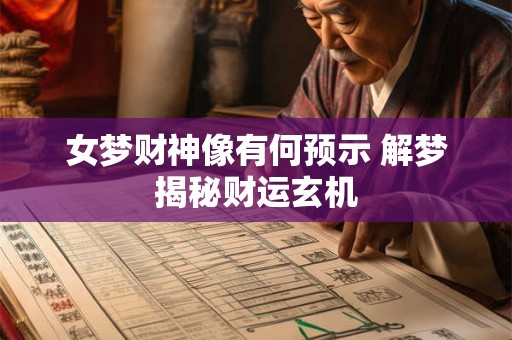 女梦财神像有何预示 解梦揭秘财运玄机