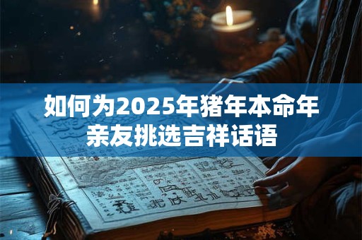 如何为2025年猪年本命年亲友挑选吉祥话语