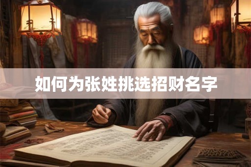 如何为张姓挑选招财名字