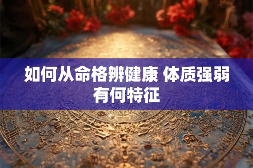 如何从命格辨健康 体质强弱有何特征