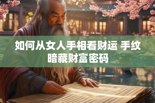 如何从女人手相看财运 手纹暗藏财富密码