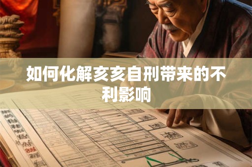 如何化解亥亥自刑带来的不利影响