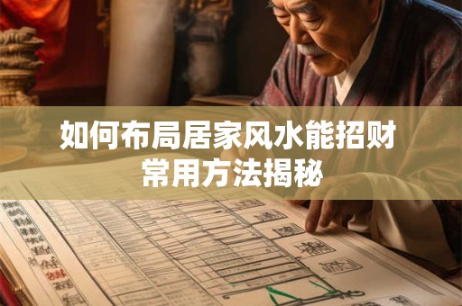 如何布局居家风水能招财 常用方法揭秘