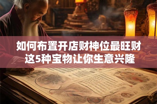 如何布置开店财神位最旺财 这5种宝物让你生意兴隆